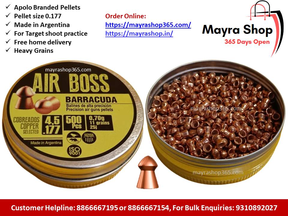 Apolo Barracuda pellets 0.177 cal 4.5mm | For Air Gun | For Air Riffle |