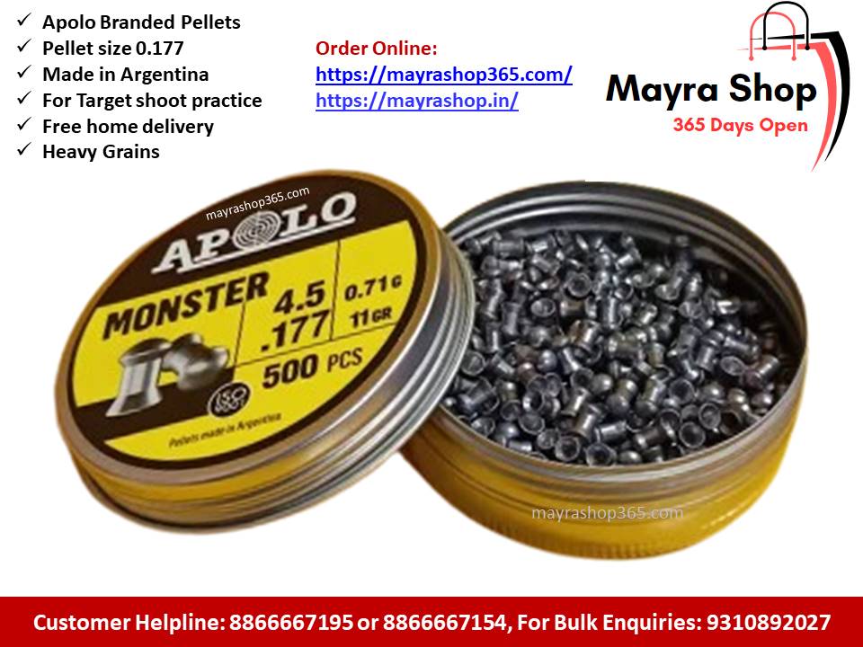 Apolo Monster pellets 0.177 cal 4.5mm | For Air Gun | For Air Riffle