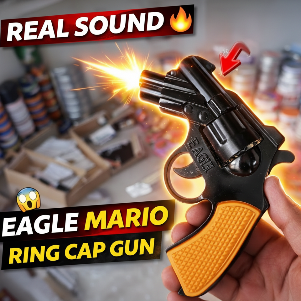 Missile gun for Diwali Festival - Metal Body Ring Cap Gun - Metal Sixer revolver (Copy) Mayra Shop®air gun mayrashop365
