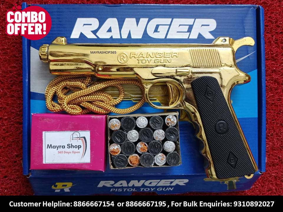Ranger Sound Guns | Golden Cork Gun | Diwali Special Gun | Mayra Shop 365air gun mayrashop365