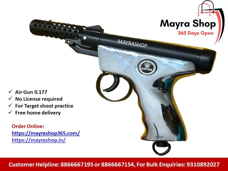 Sharthak Steel Air Pistol - Mayra Shop 365