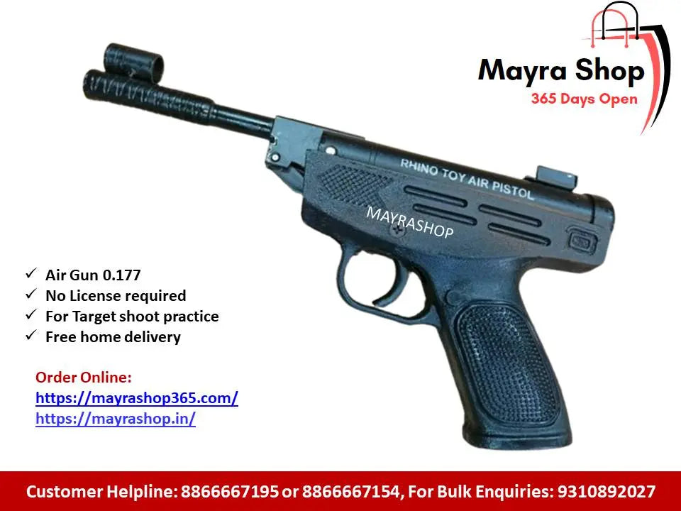Air Gun | Rhino Air Pistal | 0.177 gun | Pellet Gun | - Mayra Shop 365