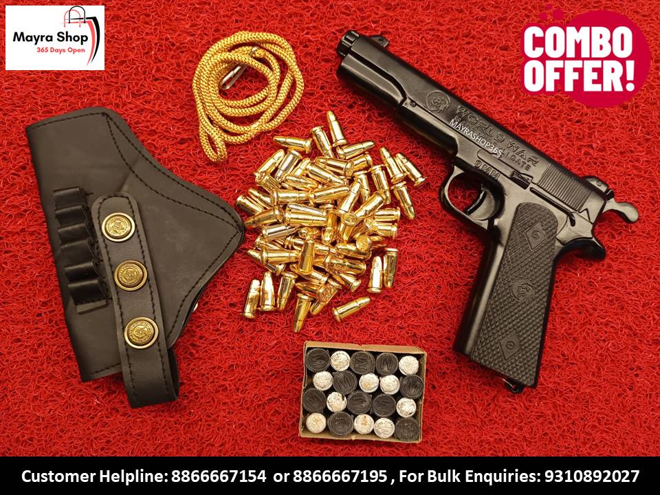 Sound Guns | Worldwar black Gun | super gun combo | 6 dummy metal bullet