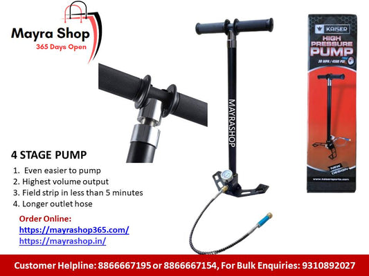 PCP PUMP | Air rifle | 4 STAGE RIFLE Pump | Air pressure pump for air gun 