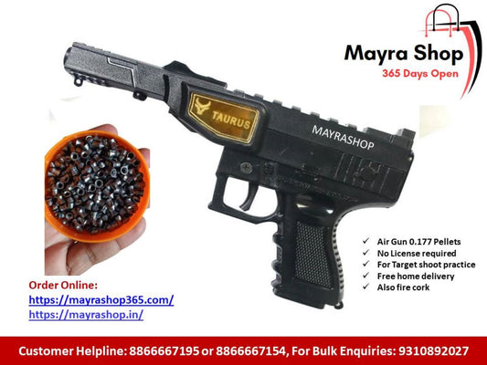 Taurus Air Gun | Sound Air Gun | Cork Pistol | 2 in 1 gun - Mayra Shop 365