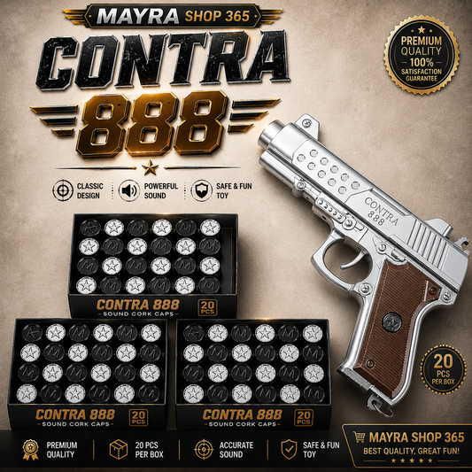 New Contra 888 Sound Gun Toy Pistol with Free Sound Corks | Premium Quality Mayra Shop 365air gun mayrashop365