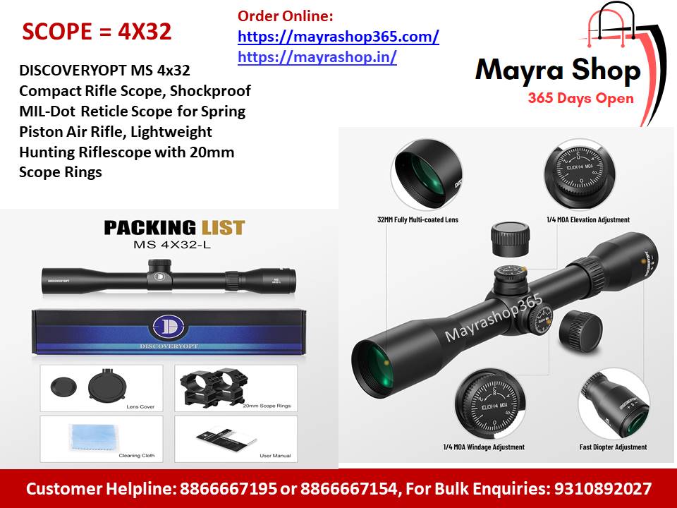 Discovery Scope | Rifle Scope | Metal Body Scope for Rifle - Mayra Shop 365