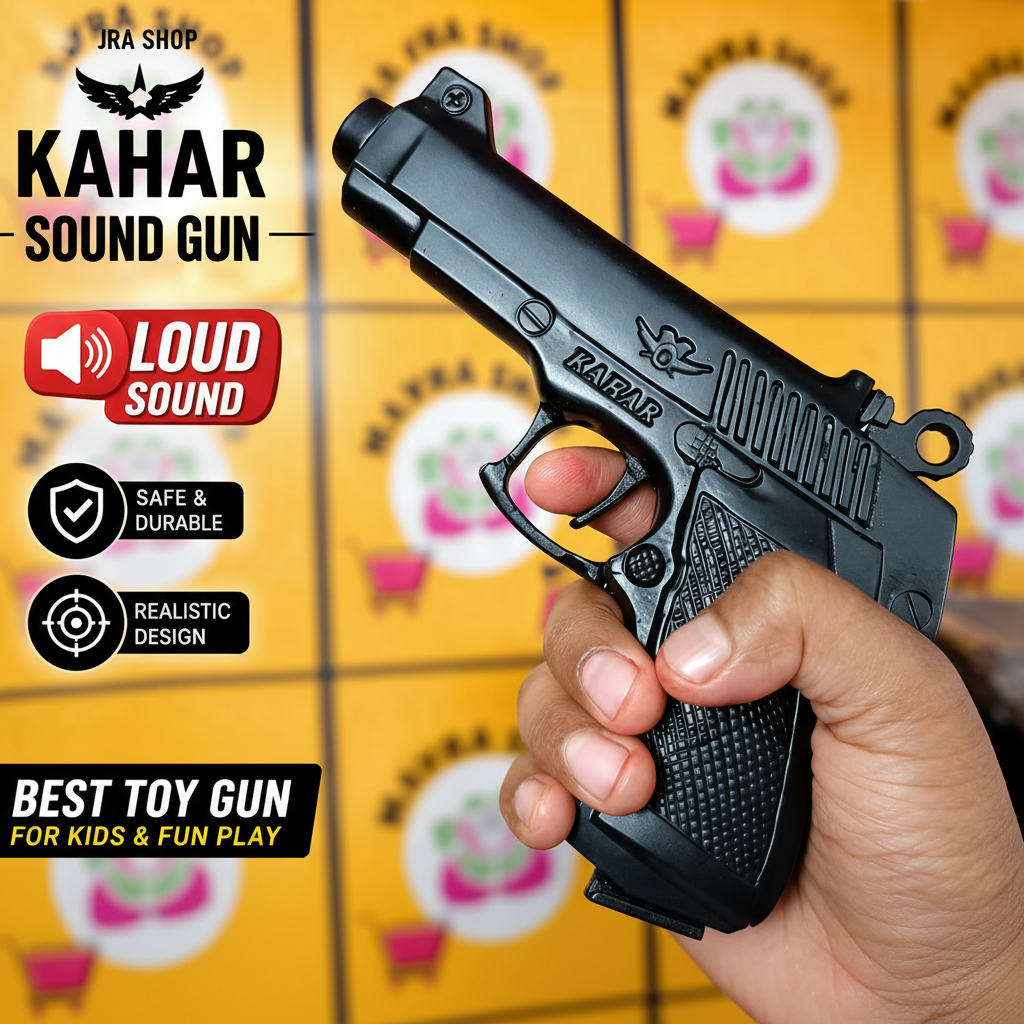 kahar sound gun, sound gun toy India, cap gun for kids, loud sound toy gun, realistic toy gun, kids toy gun online India, best toy gun for kids, cap bullet gun