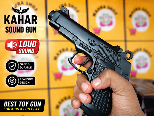 kahar sound gun, sound gun toy India, cap gun for kids, loud sound toy gun, realistic toy gun, kids toy gun online India, best toy gun for kids, cap bullet gun