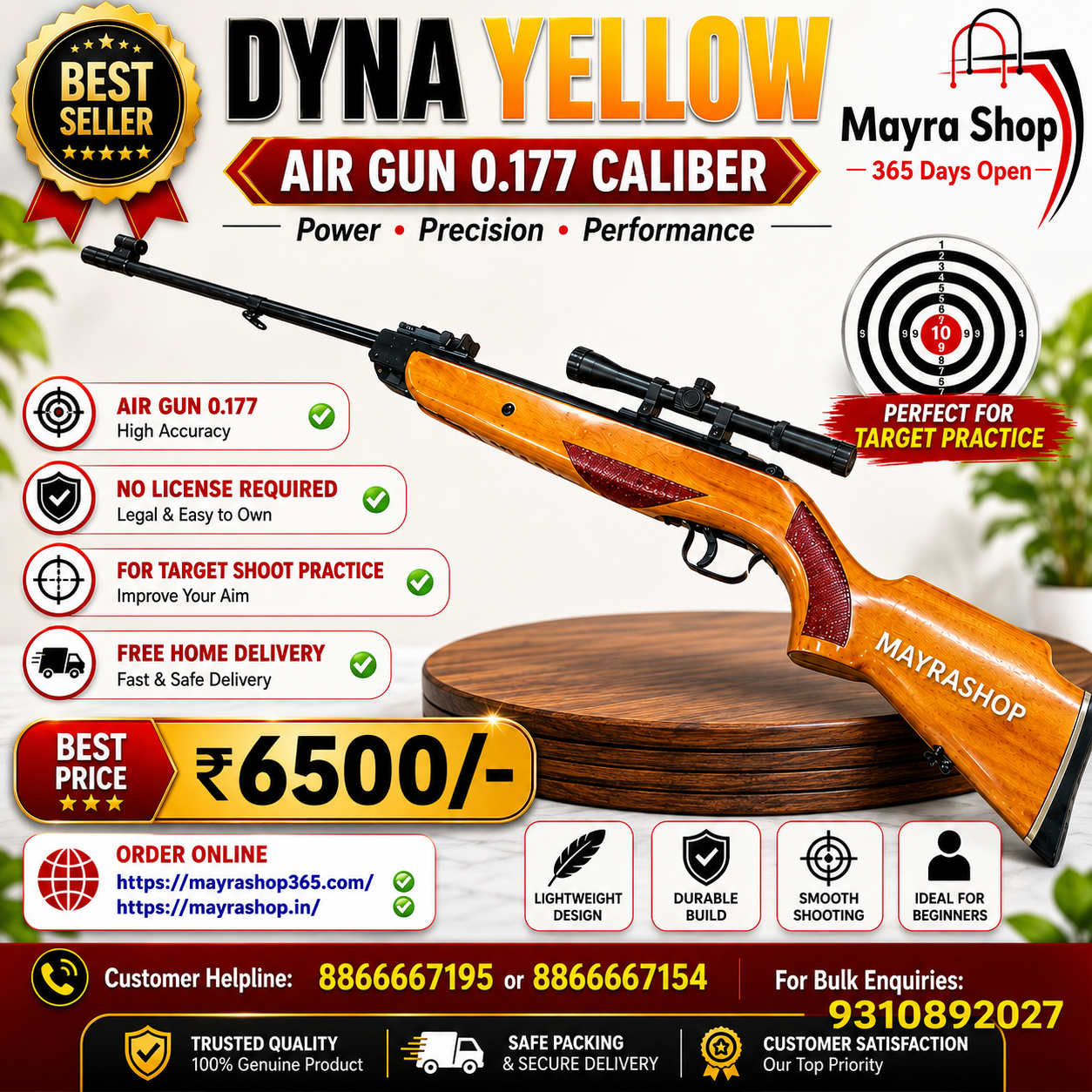 Dyna Model 35 AIR Rifle | Long Range Loud Sound | From Mayra Air Rifle Mayra Shop 365air gun mayrashop365