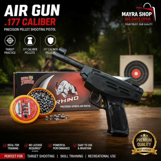 .177 caliber air gun pistol for target shooting practice with pellets