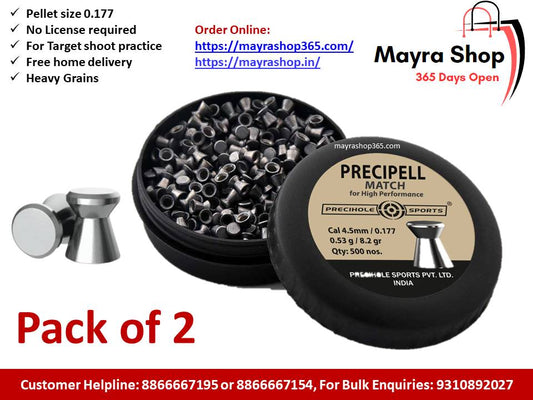 Precipell Pellets Flat Head Cal .177 | pack of 2 | - Mayra Shop 365