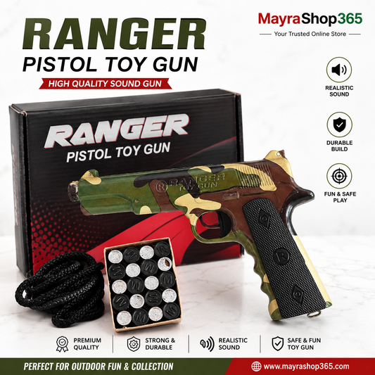 Army Ranger Sound Gun camouflage Ranger pistol toy gun with sound caps