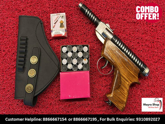 air pistol or air gun for shooting practice pellet and cork both work in this