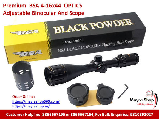 BSA Scope 4-16X44 Adjustable Optical Zoom Scope MayraShop365