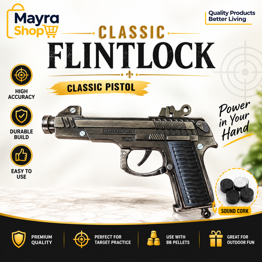 Classic flintlock-style toy pistol with Sound Cork pieces – Mayra Shop