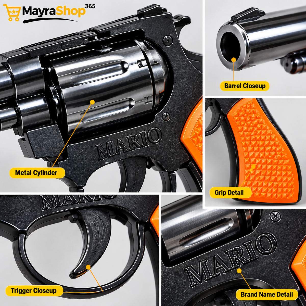 orange grip on Eagle Mario Ring Cap Gun