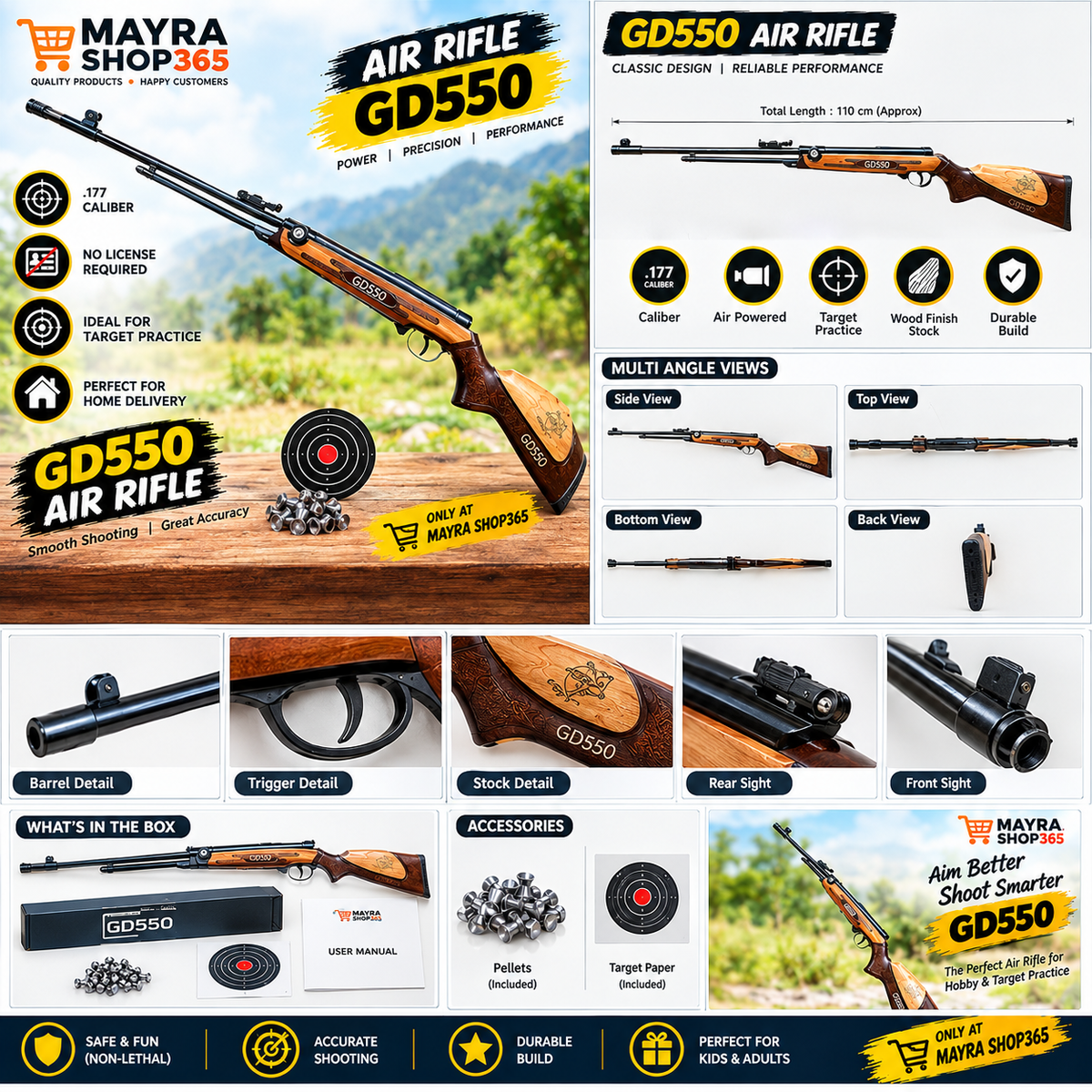 GD550 Air Rifle detailed product view
