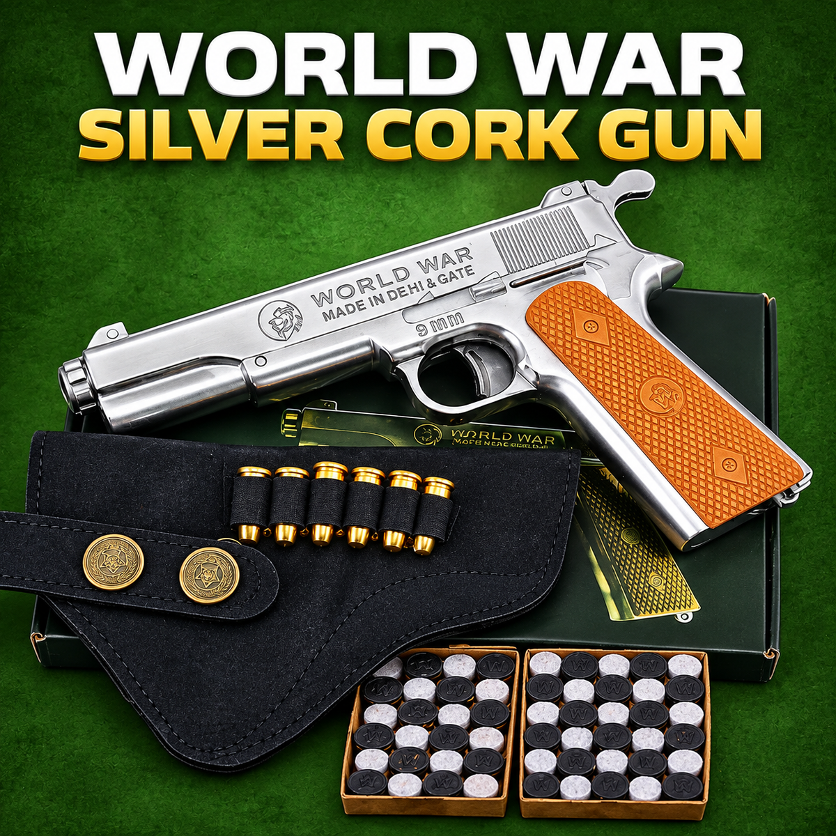 Mayra Shop 365 World War Cork Cap Gun toy with accessories