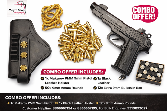 Bodyguard gun combo with metal bullets cork and holster cover India