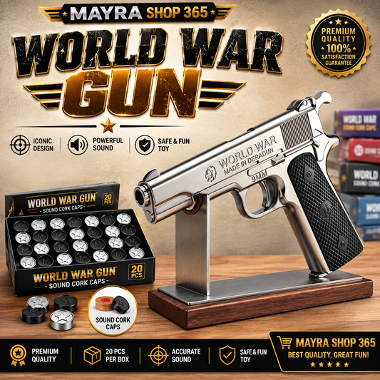World War Gun sound cork toy with 20-piece sound cork caps for Mayra Shop 365